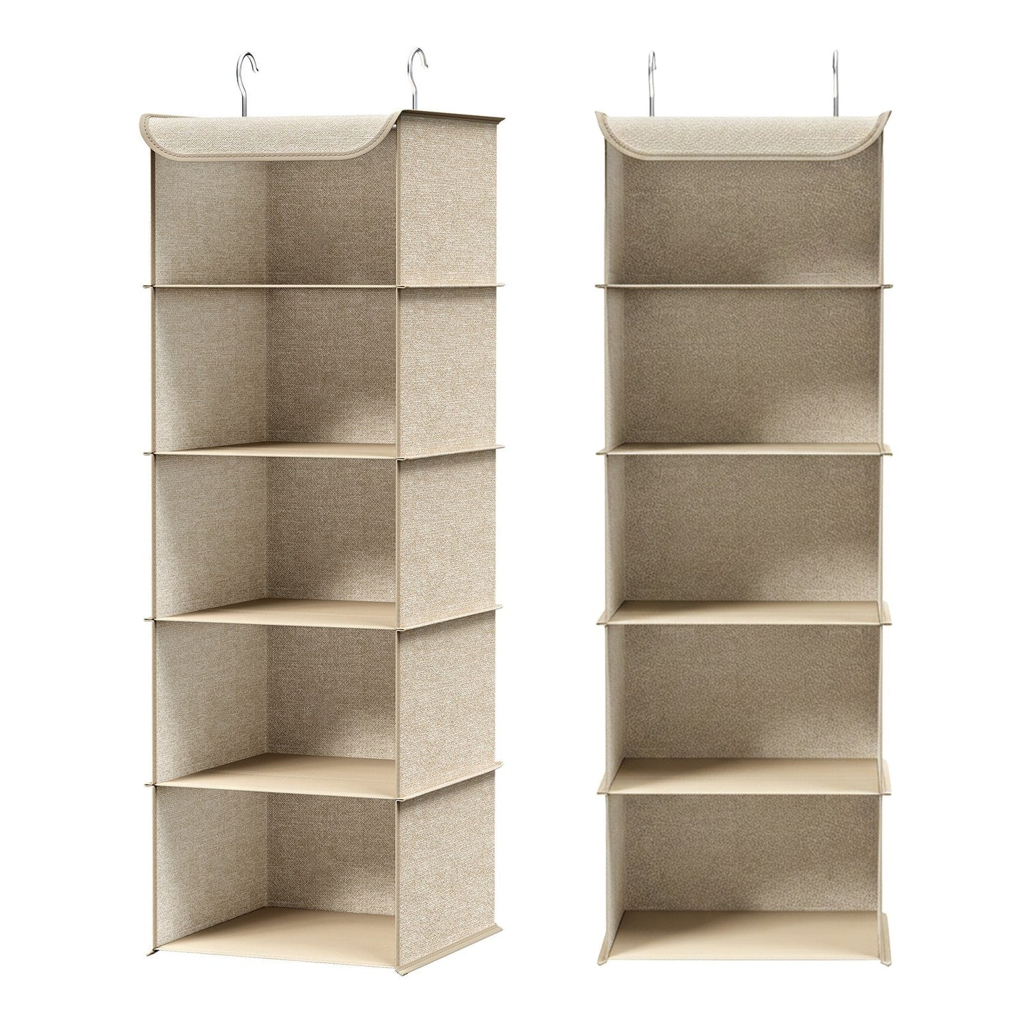 Hanging Storage Organisers - 30L - Non-Woven Fabric - 6 Shelves