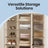 Hanging Storage Organisers - 30L - Non-Woven Fabric - 6 Shelves