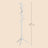 Wooden Hall Tree - Solid Wood - Beige - with 8 Hooks