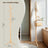 Standing Coat Rack - Solid Wood - White - Tree-Shaped with 8 Hooks and Adjustable Height Options