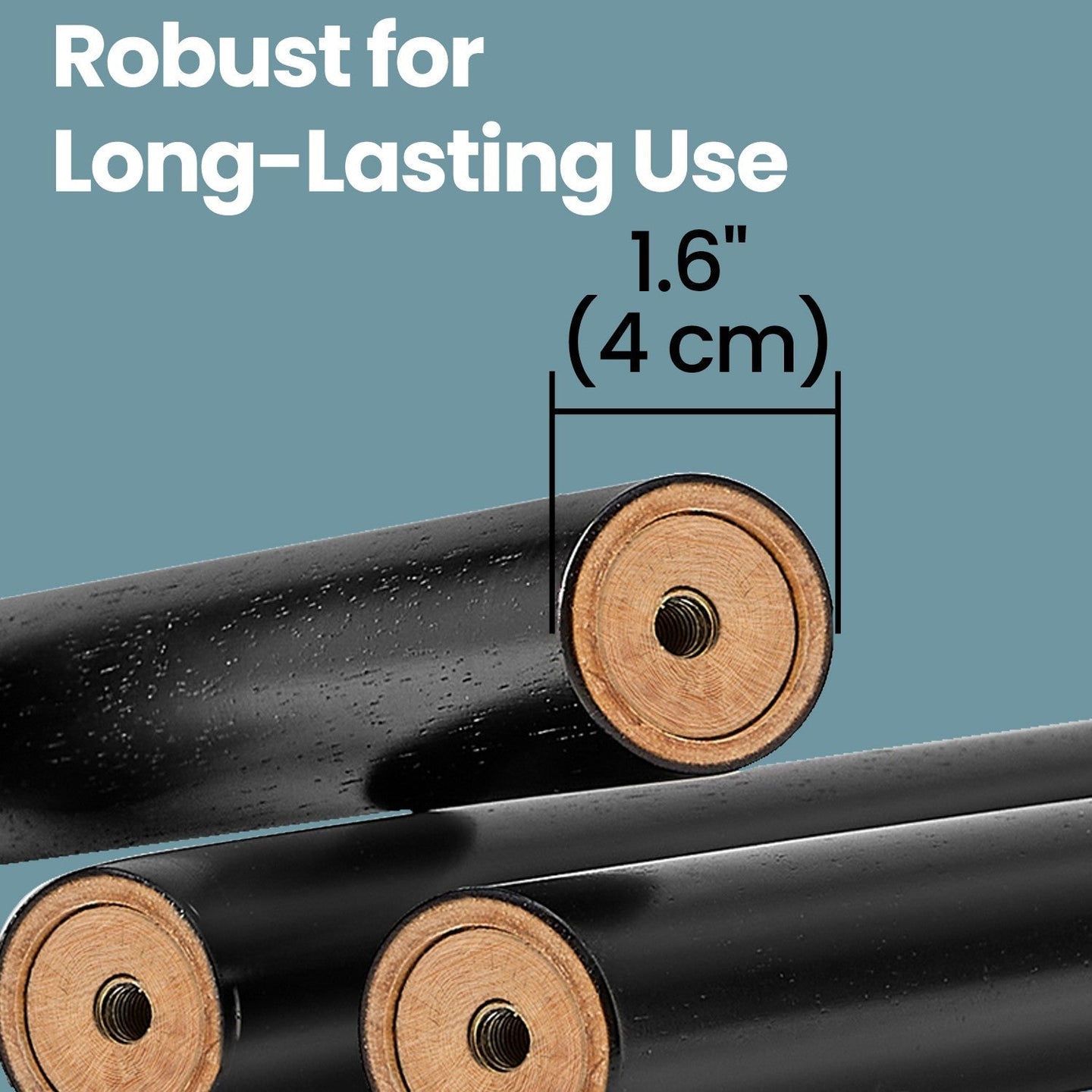 Coat Rack - Solid Wood - Natural Beige - Free Standing with 8 Hooks and Adjustable Height Options