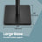 Coat Rack - Solid Wood - Natural Beige - Free Standing with 8 Hooks and Adjustable Height Options