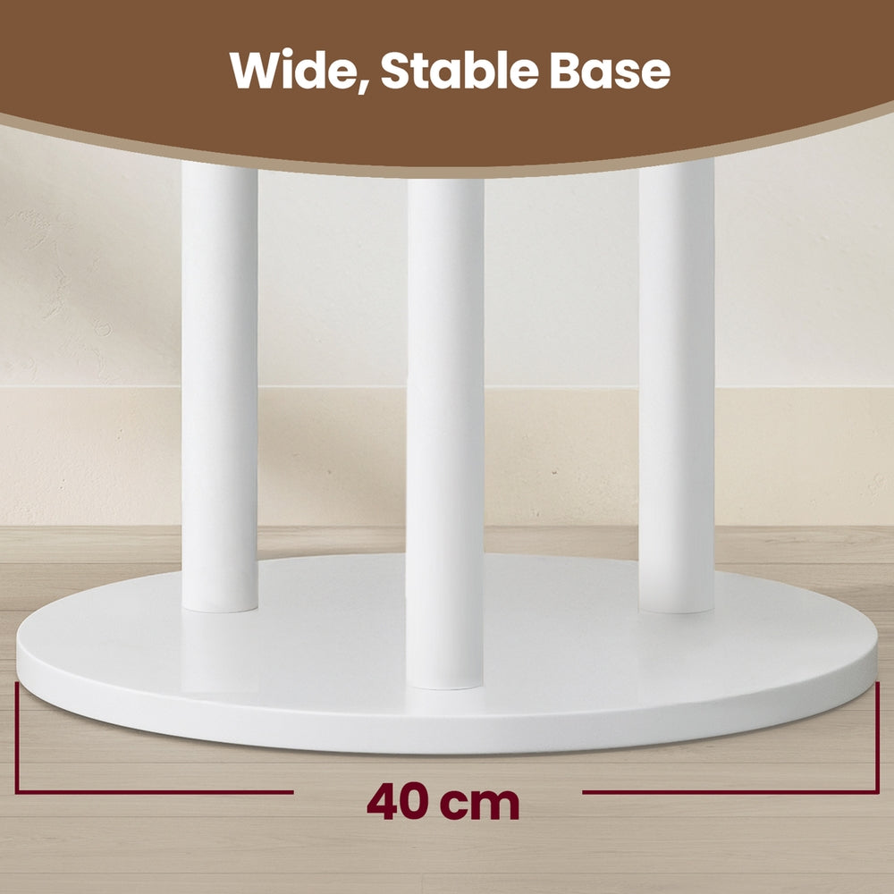 Entryway Hall Tree - 15.7"Dia. - Rubberwood - 11 Hooks