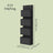 Hanging Door Organiser - 4 Pockets - Non-Woven Fabric - Easy Access Storage