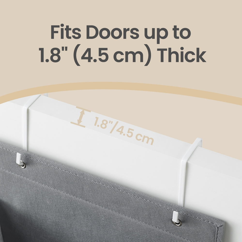 Hanging Door Organiser - 4 Pockets - Non-Woven Fabric - Reinforced Panels