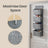 Hanging Door Organiser - 4 Pockets - Non-Woven Fabric - Reinforced Panels