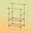 Clothes Rack - 70 kg - Metal - 2 Hanging Rails