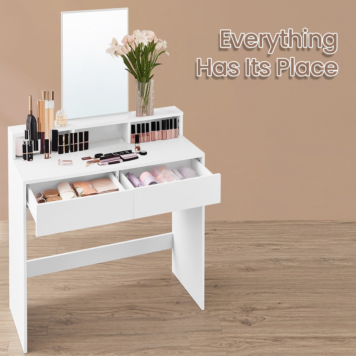 Dressing Table - Wood - Cloud White