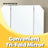 Makeup Vanity Desk - Wood - White - Tri-Fold Mirror