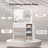 Vanity Table - Wood - Cloud White - with Mirror