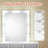 Vanity Table - MDF - White - LED Mirror with Adjustable Brightness and Storage Compartments
