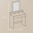Vanity Table - MDF - White - LED Mirror with Adjustable Brightness and Storage Compartments
