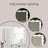 Vanity Table - MDF - White - Large Mirror with Adjustable LED Lights