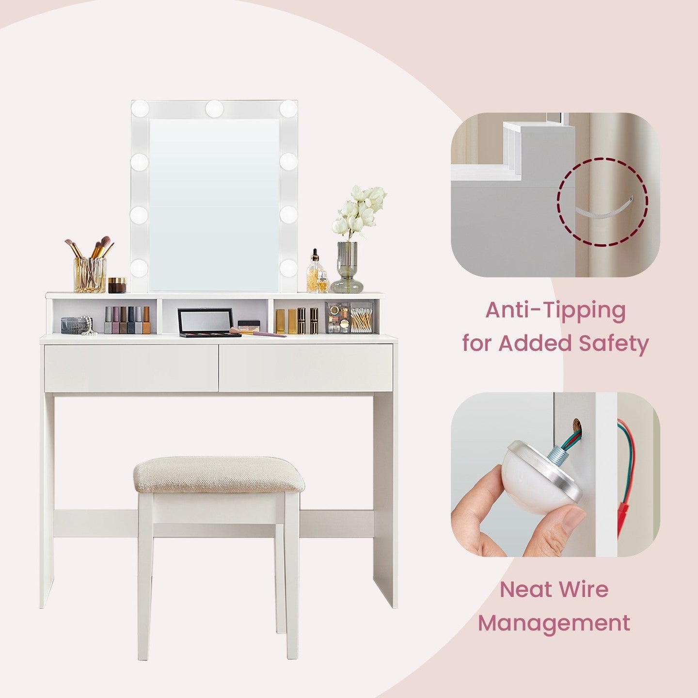 Dressing Table - Wood - Modern