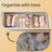 Dresser Drawer Organizer - Linenette Non-Woven Fabric - Dark Grey - Set of 6 Foldable Storage Bins for Socks and Accessories