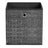 Cube Organisers - Thick Cardboard and Fabric - Black - with Handles