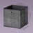 Cube Organisers - Thick Cardboard and Fabric - Black - with Handles