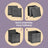 Cube Organisers - Thick Cardboard and Fabric - Black - with Handles