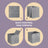 Set of 6 Foldable Cube Organizers - Cardboard and Fabric - Heathered Grey