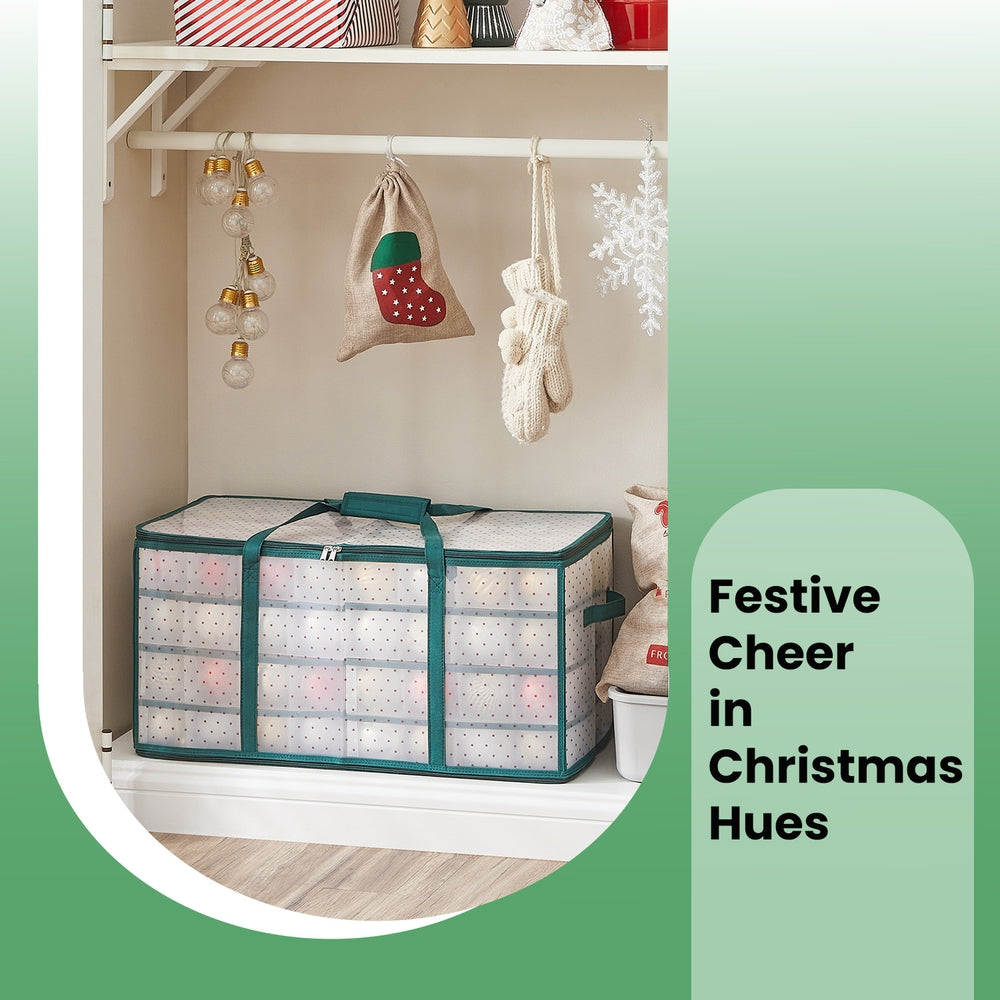 Christmas Ornament Storage Box - Plastic - Semi-transparent