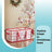 Christmas Ornament Storage Box - Fabric - Cherry Red - 128 Slots with Modular Dividers
