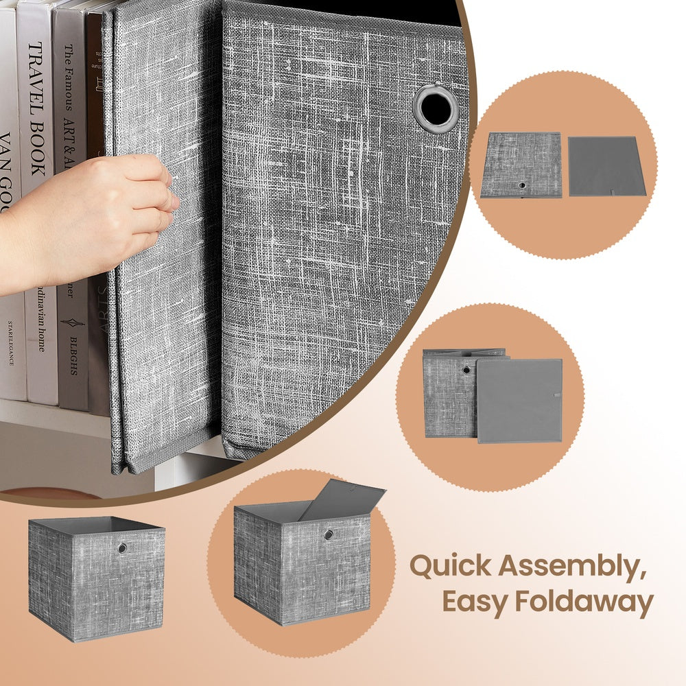 Foldable Storage Boxes - Thick Cardboard and Non - Heathered