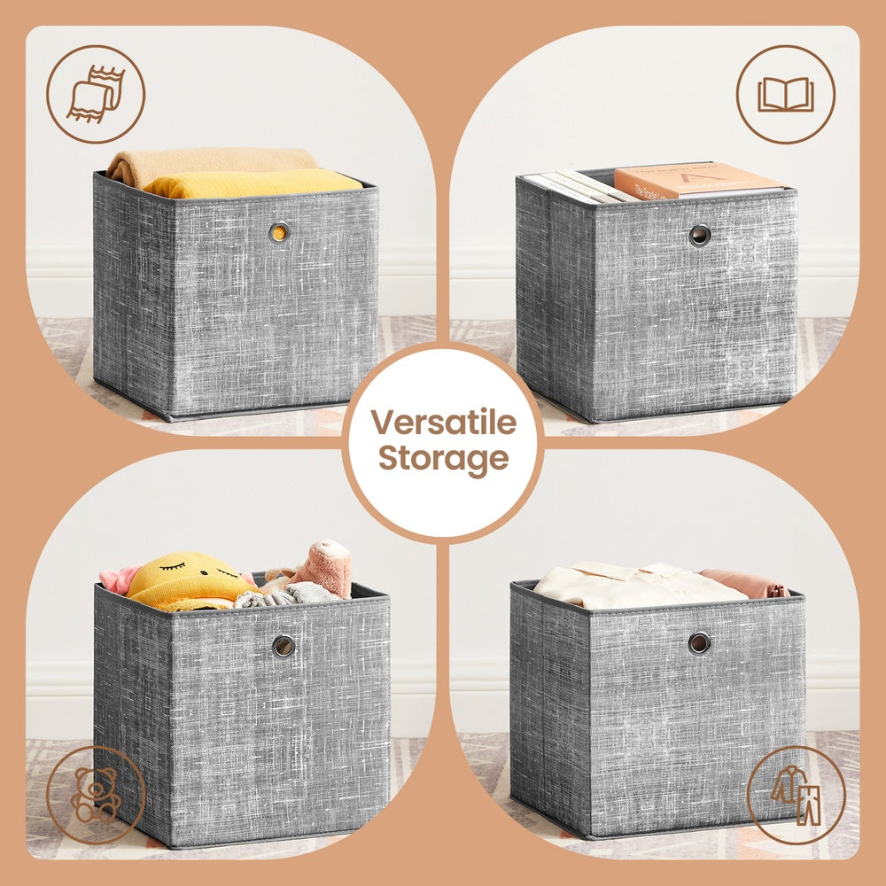 Foldable Storage Boxes - Thick Cardboard and Non - Heathered