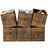 Storage Cubes - Oxford - Rustic Brown and Black - Foldable Set of 6 with Handle