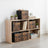 Storage Cubes - Oxford - Rustic Brown and Black - Foldable Set of 6 with Handle