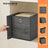 Storage Cubes - Oxford - Rustic Brown and Black - Foldable Set of 6 with Handle