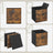 Storage Boxes - Non-Woven Fabric - Grey - Foldable Set of 6 with Handle