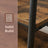 Clothes Rail - Particleboard and Steel - Rustic Brown - with 2 Shelves