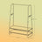 Heavy-Duty Clothes Rack - Steel - Cloud & Matte White - 2 Shelves and 6 S-Hooks