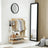 Clothes Rack - Steel - Rustic Brown and Black