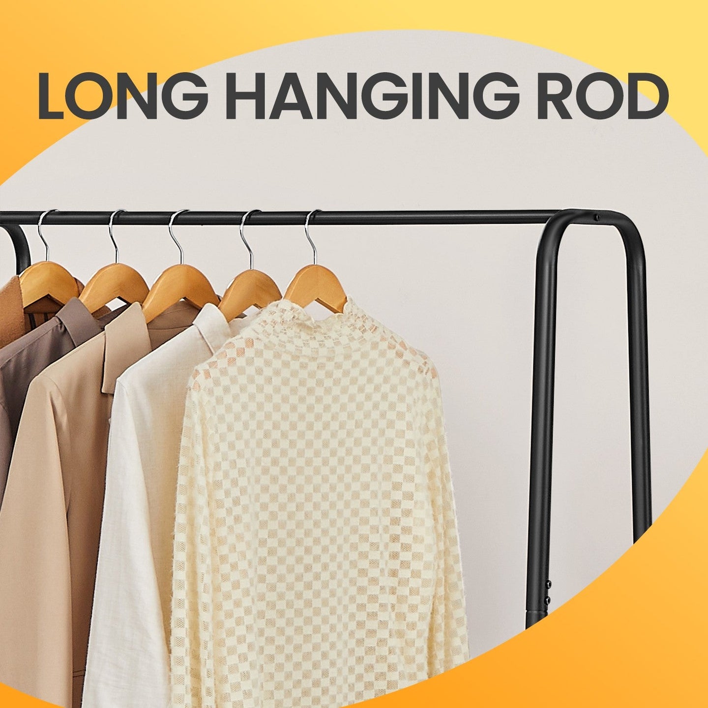 Garment Rack - Metal - Ebony Black - Shoe Shelf