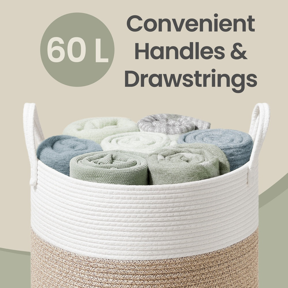 Cotton Rope Storage Basket - 60L - Soft Material