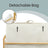 2-Section Clothes Hamper - 100L - Bamboo - Removable Lid