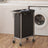 Rolling Laundry Hamper - Steel Frame - Grey - Removable Liner
