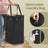 Rolling Laundry Hamper - Steel Frame - Grey - Removable Liner