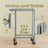 Rolling Laundry Hamper - Steel Frame - Grey - Removable Liner
