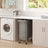 Rolling Laundry Hamper - Steel Frame - Grey - Removable Liner