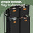 Laundry Sorter - Fabric - Ink Black - Rolling with 4 Removable Liners and Shelf