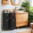Laundry Sorter - Fabric - Ink Black - Rolling with 4 Removable Liners and Shelf