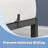 Single Metal Bed Frame - Metal - Black - Includes Bedside Shelves