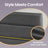 Upholstered Platform Small Double Bed Frame - 120L - Metal - Adjustable Headboard