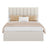 Double Ottoman Bed - 135L - Steel - Hydraulic Lift Storage