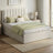 Double Ottoman Bed - 135L - Steel - Hydraulic Lift Storage