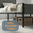 Metal Platform Bed - 90L - Steel - Upholstered Headboard
