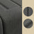 Metal Platform Bed - 90L - Steel - Upholstered Headboard
