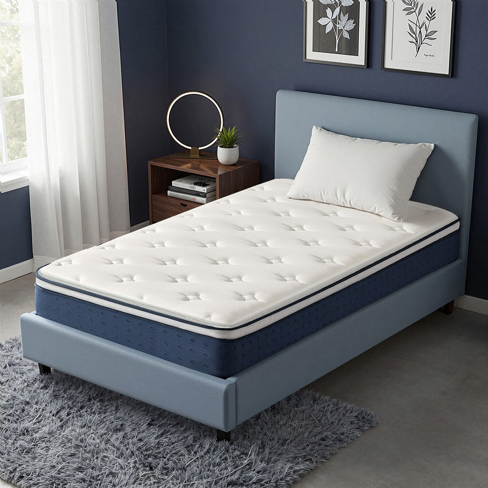 Hybrid Spring and Foam Mattress - 90L - Breathable Cover